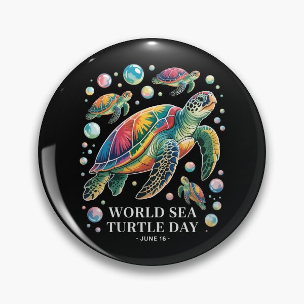 Item preview, World Sea Turtle Day June 16 Sea Turtles Swimming designed and sold by JonathalIngham.