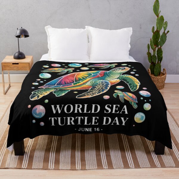 Item preview, World Sea Turtle Day June 16 Sea Turtles Swimming designed and sold by JonathalIngham.