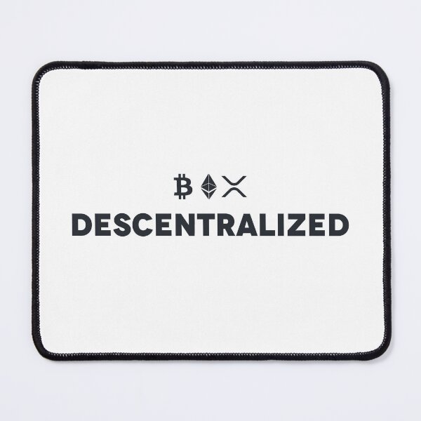 Item preview, Decentralized Crypto Philosophy | BTC ETH XRP Logos (Alternative: Cryptocurrency Investor - Decentralized, Not Controlled) designed and sold by FashionTraders.