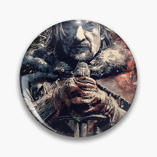 Item preview, Boromir Lord of the Rings LOTR Sean Bean Captain of Gondor Horn of Gondor One Does Not Simply Amon Hen Redemption Fellowship Fan Art Portrait Poster T-Shirt Sticker Gift designed and sold by Senpaiwaves.