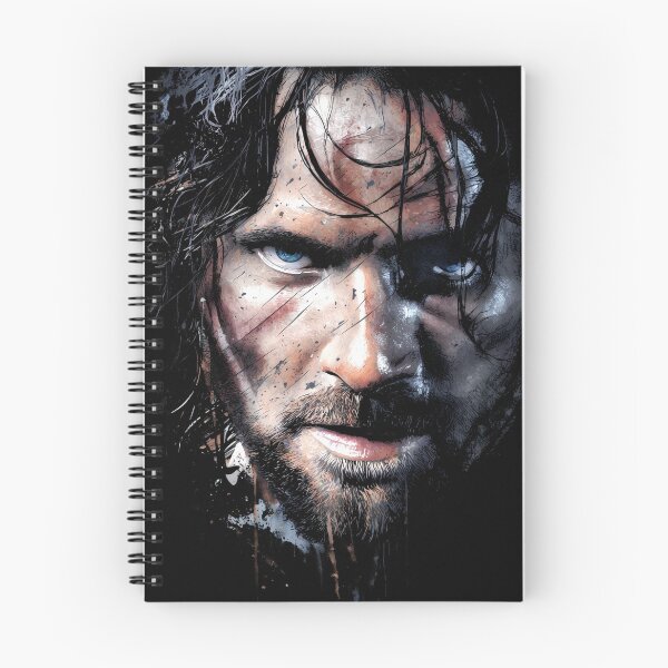 Artikelvorschau, Aragorn, Herr der Ringe, LOTR, Viggo Mortensen, Streicher, König Elessar, Anduril, Waldläufer des Nordens, Gondor, Arwen, Gefährten, Fan-Art, Porträt, Poster, T-Shirt, Aufkleber, Geschenk entworfen und verkauft von Senpaiwaves.