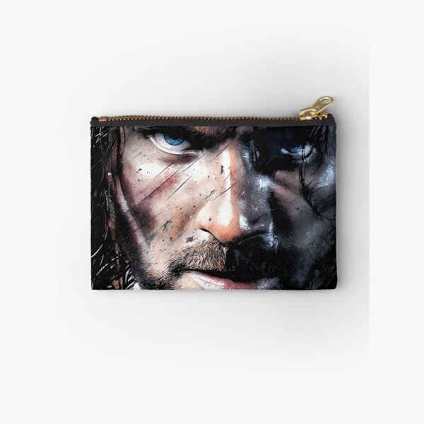 Artikelvorschau, Aragorn, Herr der Ringe, LOTR, Viggo Mortensen, Streicher, König Elessar, Anduril, Waldläufer des Nordens, Gondor, Arwen, Gefährten, Fan-Art, Porträt, Poster, T-Shirt, Aufkleber, Geschenk entworfen und verkauft von Senpaiwaves.