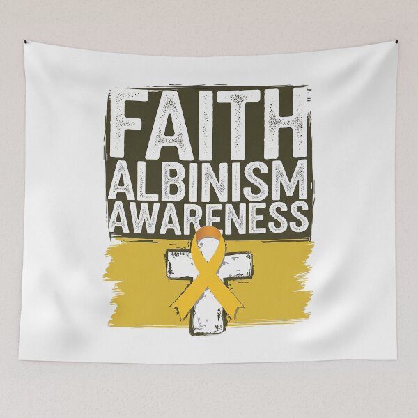 Item preview, Albinism Awareness Support In June Faith Christian Cross  designed and sold by SIGORDESIGN.