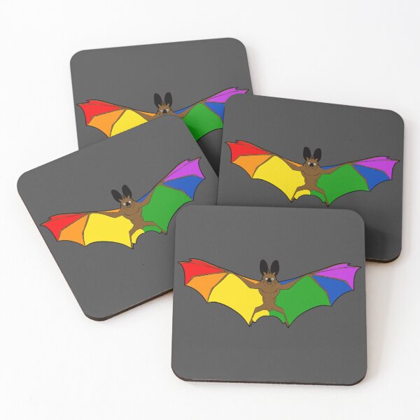Aperçu de l'œuvre LGBT Pride Bat créée et vendue par Salty Lane’s Road.