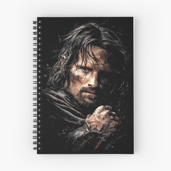 Artikelvorschau, Aragorn, Herr der Ringe, LOTR, Viggo Mortensen, Streicher, König Elessar, Anduril, Waldläufer des Nordens, Gondor, Arwen, Gefährten, Fan-Art, Porträt, Poster, T-Shirt, Aufkleber, Geschenk entworfen und verkauft von Senpaiwaves.