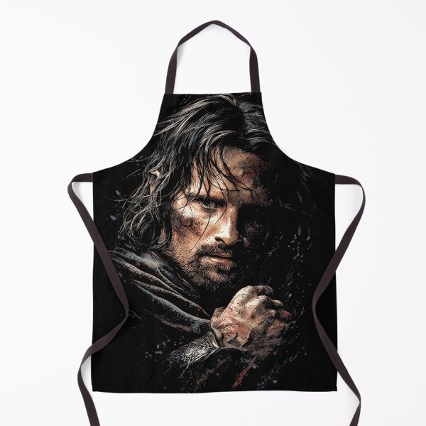 Item preview, Aragorn Lord of the Rings LOTR Viggo Mortensen Strider King Elessar Anduril Ranger of the North Gondor Arwen Fellowship Fan Art Portrait Poster T-Shirt Sticker Gift designed and sold by Senpaiwaves.