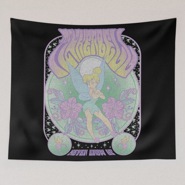 Item preview, Tinker Bell Never Grow Up Seventies Poster  designed and sold by Carley Peter.