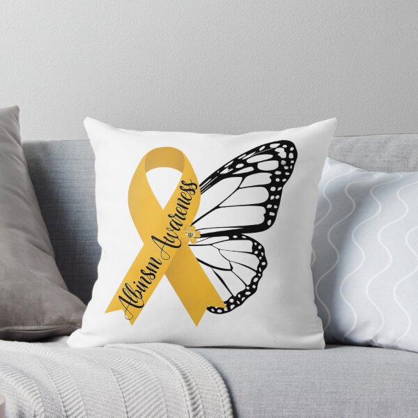 Item preview, Albinism Awareness Support In June Yellow Ribbon Butterfly designed and sold by SIGORDESIGN.