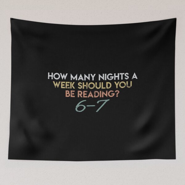 Item preview, How Many Nights A Week Should You Be Reading 67 Six Seven designed and sold by caiknelinex.