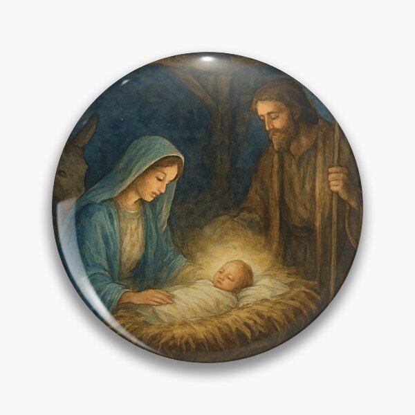 Item preview, Watercolor Nativity Scene - Holy Night designed and sold by Vicky021.