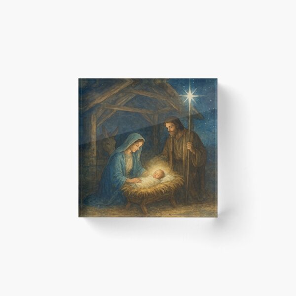 Item preview, Watercolor Nativity Scene - Holy Night designed and sold by Vicky021.