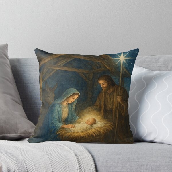 Item preview, Watercolor Nativity Scene - Holy Night designed and sold by Vicky021.