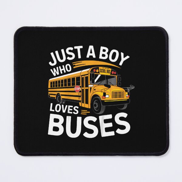 Item preview, School Bus Just A Boy Who Loves Buses designed and sold by DanielleTonia.