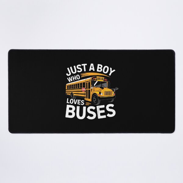 Item preview, School Bus Just A Boy Who Loves Buses designed and sold by DanielleTonia.