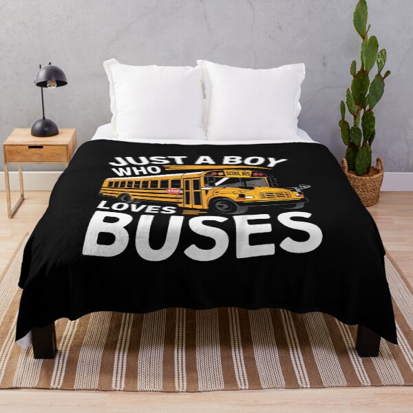 Item preview, School Bus Just A Boy Who Loves Buses designed and sold by DanielleTonia.