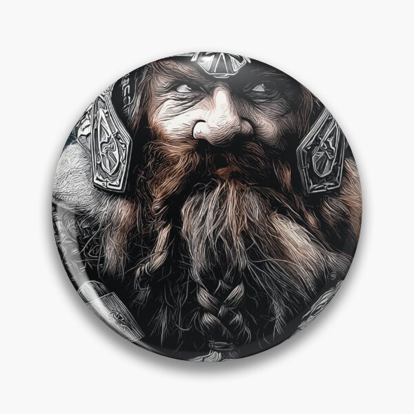 Item preview, Gimli Lord of the Rings LOTR John Rhys-Davies Son of Gloin Dwarf Warrior Axe Helmet Beard Legolas Friendship Helm's Deep Fan Art Portrait Poster T-Shirt Sticker Gift designed and sold by Senpaiwaves.