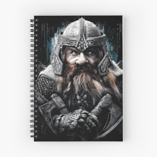 Artikelvorschau, Gimli Herr der Ringe LOTR John Rhys-Davies Sohn von Gloin Zwergenkrieger Axt Helm Bart Legolas Freundschaft Helms Klamm Fan-Art Porträt Poster T-Shirt Aufkleber Geschenk entworfen und verkauft von Senpaiwaves.