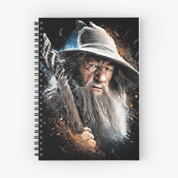 Item preview, Gandalf Lord of the Rings LOTR Ian McKellen Gandalf the Grey Gandalf the White Wizard Staff Glamdring You Shall Not Pass Balrog Moria Fellowship Fan Art Portrait Poster T-Shirt Sticker Gift designed and sold by Senpaiwaves.