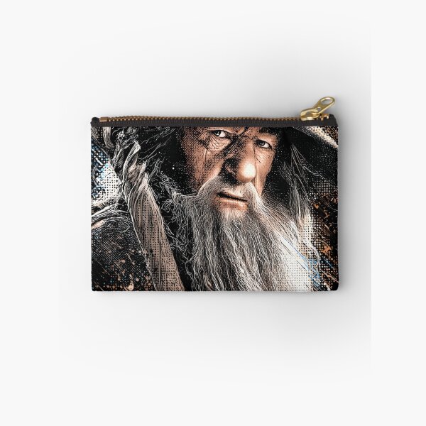 Item preview, Gandalf Lord of the Rings LOTR Ian McKellen Gandalf the Grey Gandalf the White Wizard Staff Glamdring You Shall Not Pass Balrog Moria Fellowship Fan Art Portrait Poster T-Shirt Sticker Gift designed and sold by Senpaiwaves.