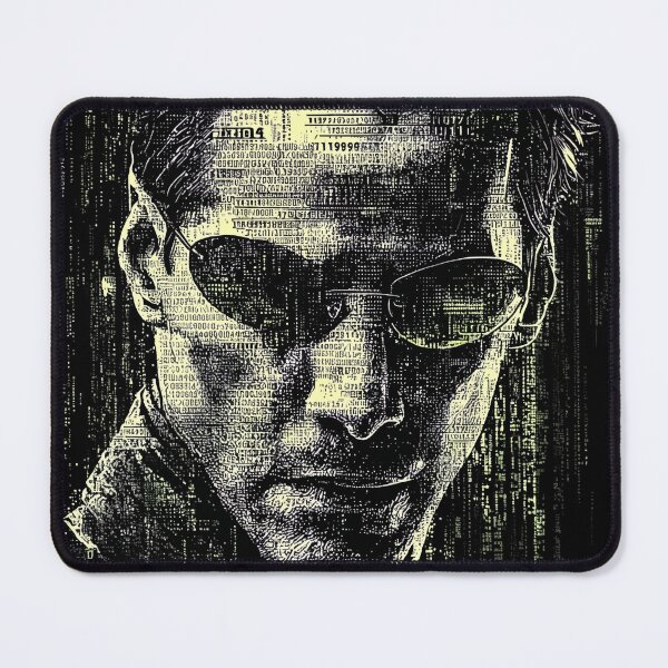 Item preview, Neo The Matrix Keanu Reeves The One Thomas Anderson Trench Coat Sunglasses Bullet Time Red Pill Blue Pill Agent Smith Fan Art Portrait Poster T-Shirt Sticker Gift designed and sold by Senpaiwaves.