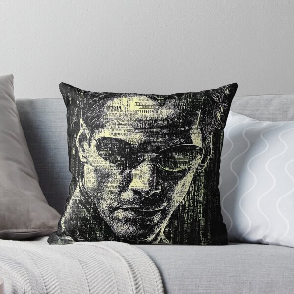 Item preview, Neo The Matrix Keanu Reeves The One Thomas Anderson Trench Coat Sunglasses Bullet Time Red Pill Blue Pill Agent Smith Fan Art Portrait Poster T-Shirt Sticker Gift designed and sold by Senpaiwaves.