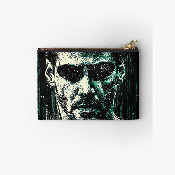 Item preview, Neo The Matrix Keanu Reeves The One Thomas Anderson Trench Coat Sunglasses Bullet Time Red Pill Blue Pill Agent Smith Fan Art Portrait Poster T-Shirt Sticker Gift designed and sold by Senpaiwaves.