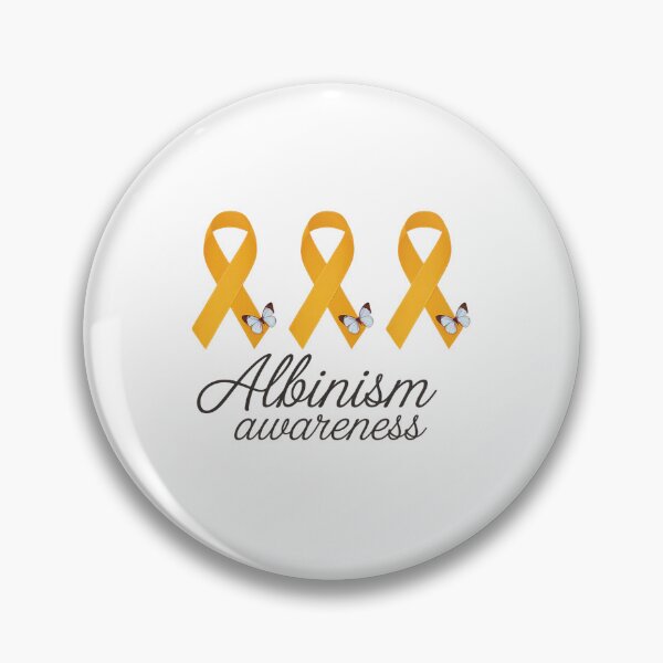 Item preview, Albinism Awareness Support In June Yellow Ribbon Butterfly designed and sold by SIGORDESIGN.
