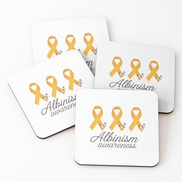 Item preview, Albinism Awareness Support In June Yellow Ribbon Butterfly designed and sold by SIGORDESIGN.