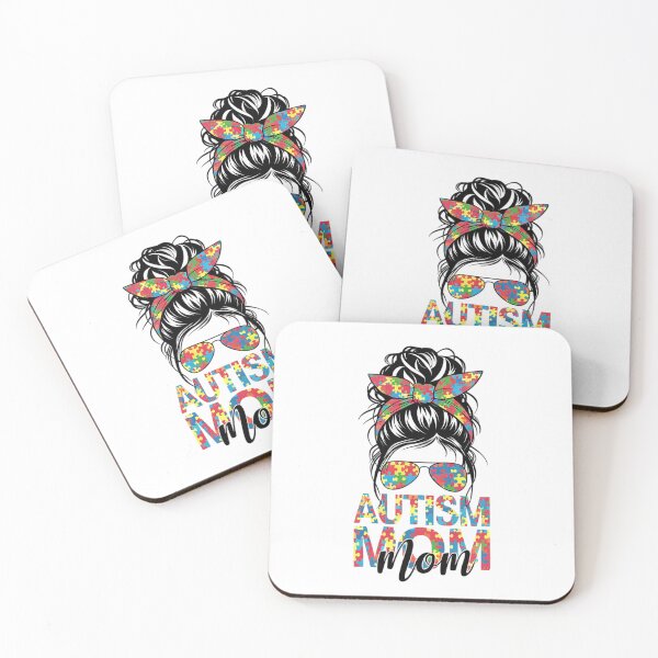 Item preview, Autism Mom Life Messy Bun Bleached Mothers Day Autism Mom  designed and sold by SIGORDESIGN.
