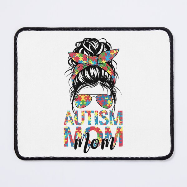 Item preview, Autism Mom Life Messy Bun Bleached Mothers Day Autism Mom designed and sold by SIGORDESIGN.