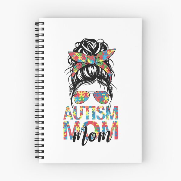 Item preview, Autism Mom Life Messy Bun Bleached Mothers Day Autism Mom  designed and sold by SIGORDESIGN.