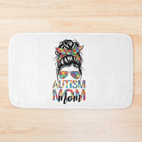 Item preview, Autism Mom Life Messy Bun Bleached Mothers Day Autism Mom  designed and sold by SIGORDESIGN.