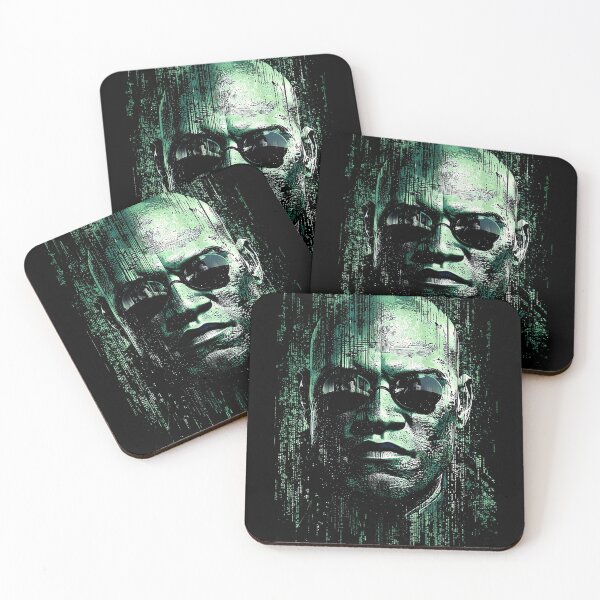 Item preview, Morpheus The Matrix Laurence Fishburne Captain of the Nebuchadnezzar Red Pill Blue Pill What Is The Matrix Trench Coat Sunglasses Mentor Neo Fan Art Portrait Poster T-Shirt Sticker Gift designed and sold by Senpaiwaves.