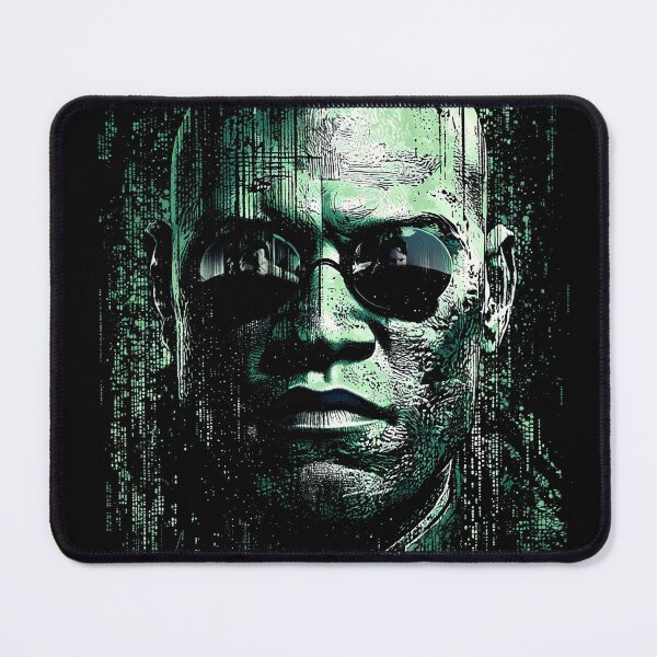 Item preview, Morpheus The Matrix Laurence Fishburne Captain of the Nebuchadnezzar Red Pill Blue Pill What Is The Matrix Trench Coat Sunglasses Mentor Neo Fan Art Portrait Poster T-Shirt Sticker Gift designed and sold by Senpaiwaves.