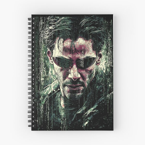 Item preview, Neo The Matrix Keanu Reeves The One Thomas Anderson Trench Coat Sunglasses Bullet Time Red Pill Blue Pill Agent Smith Fan Art Portrait Poster T-Shirt Sticker Gift designed and sold by Senpaiwaves.
