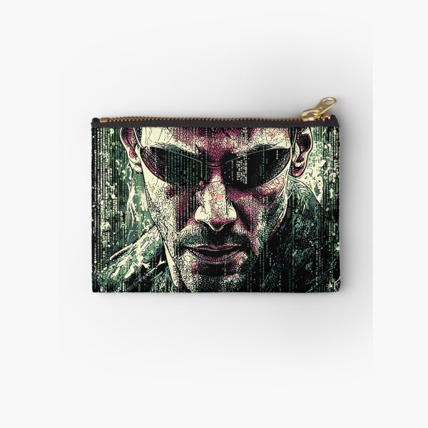 Item preview, Neo The Matrix Keanu Reeves The One Thomas Anderson Trench Coat Sunglasses Bullet Time Red Pill Blue Pill Agent Smith Fan Art Portrait Poster T-Shirt Sticker Gift designed and sold by Senpaiwaves.