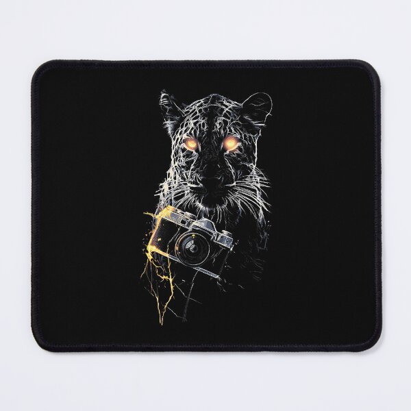 Item preview, Leopard Holds Camera Animal Lover Art Leopard designed and sold by DanielleTonia.