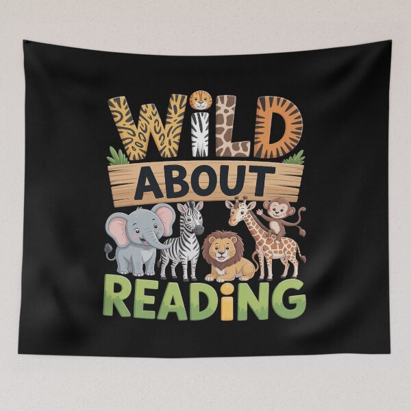 Item preview, Wild About Reading Teacher Reading Books Back To School designed and sold by JonathalIngham.