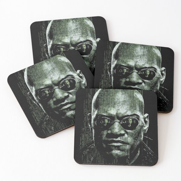 Item preview, Morpheus The Matrix Laurence Fishburne Captain of the Nebuchadnezzar Red Pill Blue Pill What Is The Matrix Trench Coat Sunglasses Mentor Neo Fan Art Portrait Poster T-Shirt Sticker Gift designed and sold by Senpaiwaves.