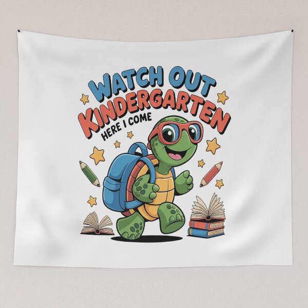 Item preview, Back to school tortue kindergarten here i come designed and sold by SIGORDESIGN.