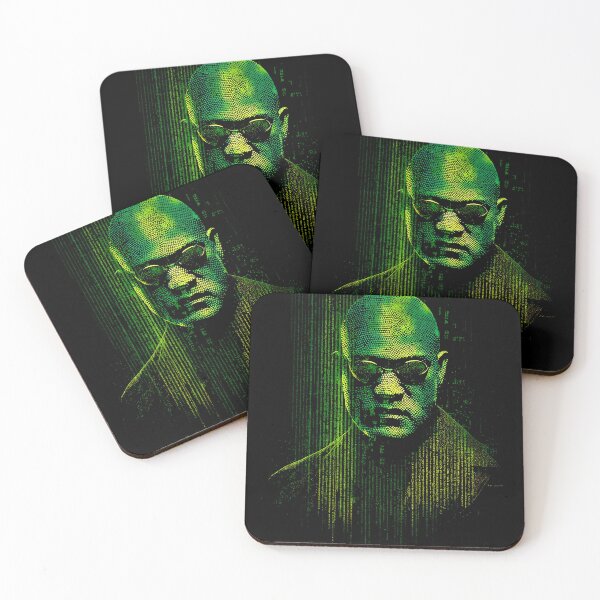 Item preview, Morpheus The Matrix Laurence Fishburne Captain of the Nebuchadnezzar Red Pill Blue Pill What Is The Matrix Trench Coat Sunglasses Mentor Neo Fan Art Portrait Poster T-Shirt Sticker Gift designed and sold by Senpaiwaves.