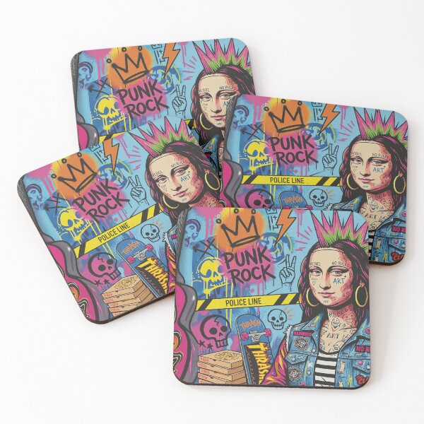Item preview, Punk Rock Mona Lisa | Graffiti Street Art Rebellion designed and sold by Jam Media Design.