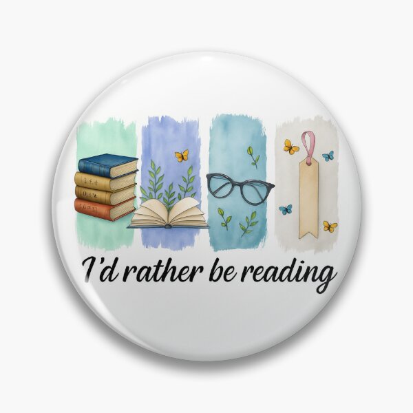 Item preview, I’d Rather Be Reading Book Lover Quote Art designed and sold by CivilOrangeDesigns.