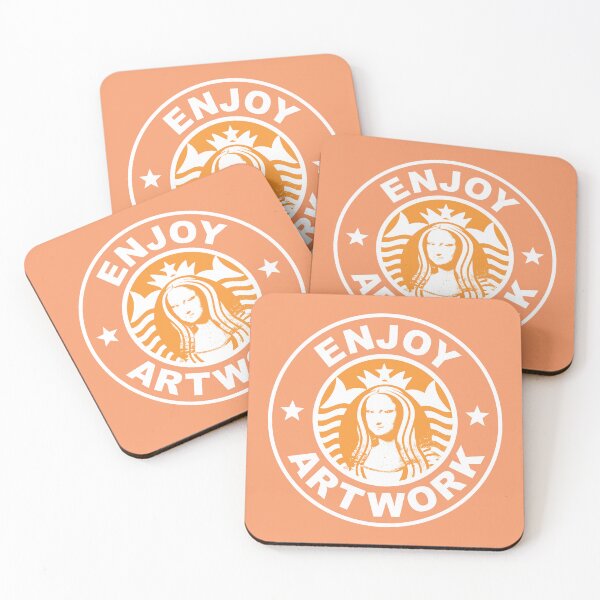 Item preview, ENJOY Coffee Co. Logo (Orange) [B] designed and sold by  Enjoy Artwork .