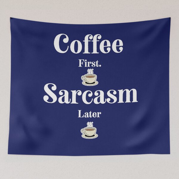 Item preview, Coffee First Sarcastic Shirt for Coffee Lovers designed and sold by ChameraDesign.