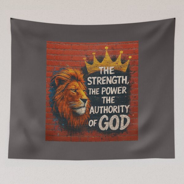 Item preview, THE AUTHORITY OF GOD - Lion Graffiti Art - Urban Faith designed and sold by Urban-InkStudio.