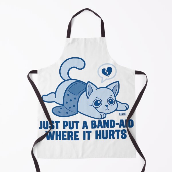 Item preview, Just Put a Band-Aid Where It Hurts – Sad Cat Emotional Healing Design designed and sold by haitrieuic96.