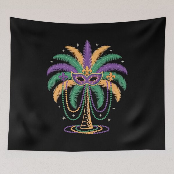 Item preview, Womens Mardi Gras Palm Tree Carnival Funny Fat Tuesday Party designed and sold by Moxizz.