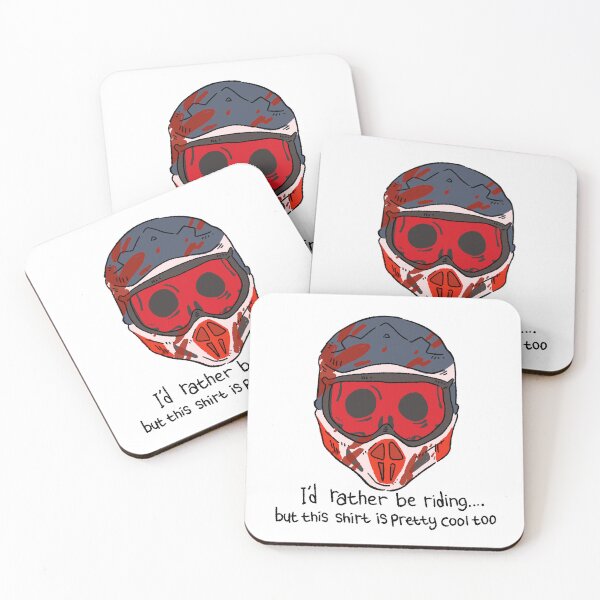Item preview, "I'd Rather Be Riding" Funny Motocross Skull - Dirt Bike Lover Gift designed and sold by RNASstuff.