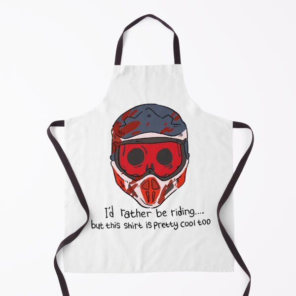 Item preview, "I'd Rather Be Riding" Funny Motocross Skull - Dirt Bike Lover Gift designed and sold by RNASstuff.